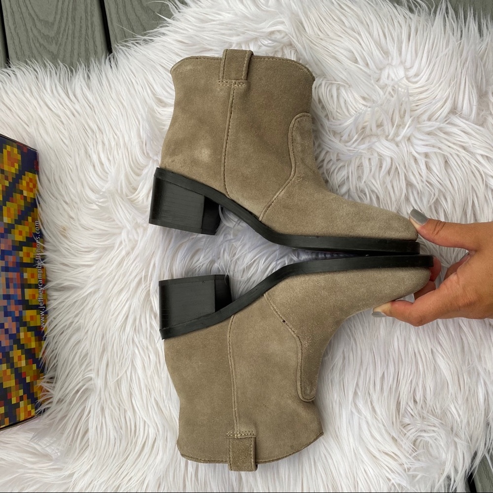 Jeffrey Campbell Suede Konda Ankle Boots - Picture 3 of 6